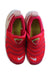 A Red Sneakers from Nike in size 10Y for girl. (Back View)
