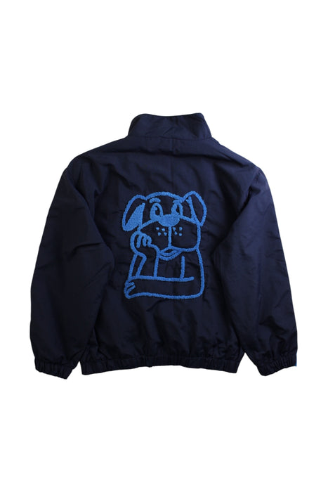 A Navy Lightweight Jackets from Seed in size 7Y for boy. (Back View)