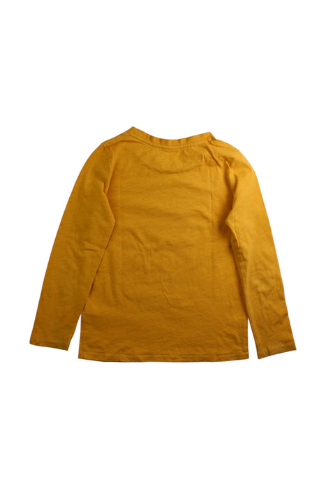 A Yellow Long Sleeve T Shirts from Seed in size 7Y for boy. (Back View)