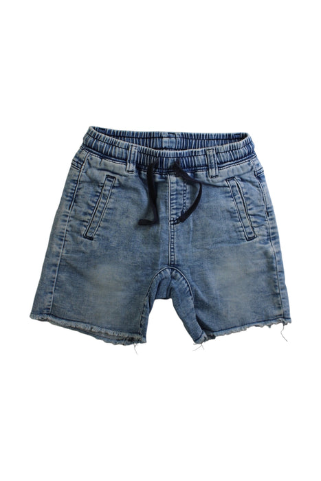 A Blue Shorts from Seed in size 7Y for boy. (Front View)