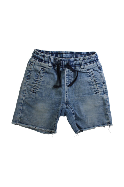 A Blue Shorts from Seed in size 7Y for boy. (Front View)