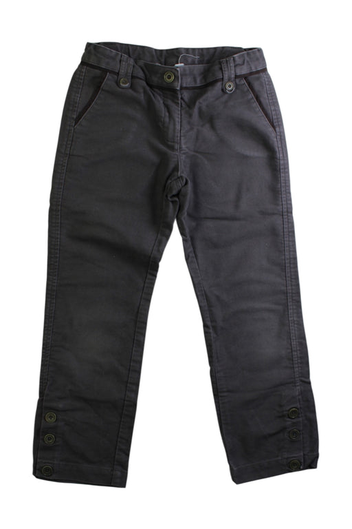 A Black Casual Pants from Jacadi in size 6T for boy. (Front View)