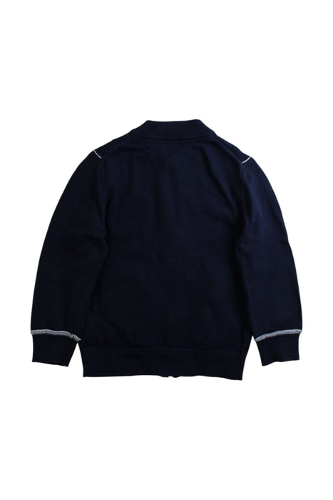 A Navy Lightweight Jackets from Boss in size 5T for boy. (Back View)