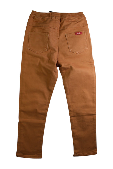 A Brown Casual Pants from Seed in size 8Y for boy. (Back View)