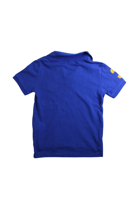 A Blue Short Sleeve Polos from Polo Ralph Lauren in size 5T for boy. (Back View)