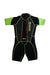 A Black Wetsuits from Aquasport in size 6T for boy. (Front View)