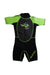 A Black Wetsuits from Aquasport in size 6T for boy. (Back View)