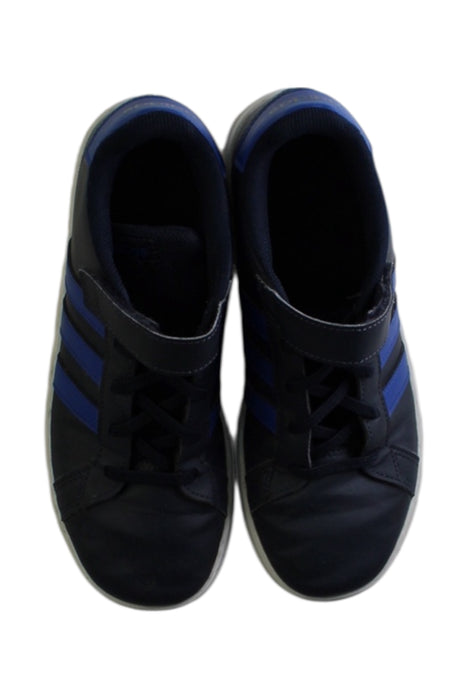 A Black Sneakers from Adidas in size 11Y for boy. (Back View)