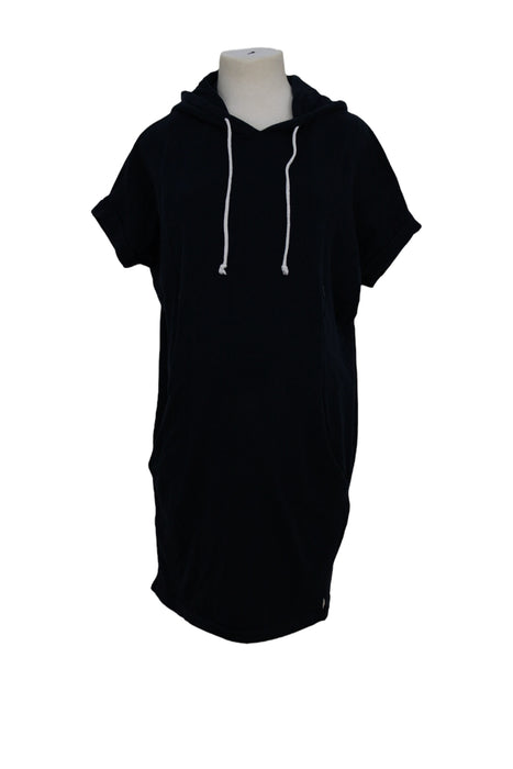 A Black Hooded Sweatshirts from Mayarya in size Maternity-XS for maternity. (Front View)