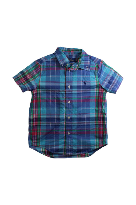 A Multicolour Short Sleeve Shirts from Polo Ralph Lauren in size 5T for boy. (Front View)