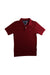 A Burgundy Short Sleeve Polos from Tommy Hilfiger in size 6T for boy. (Front View)