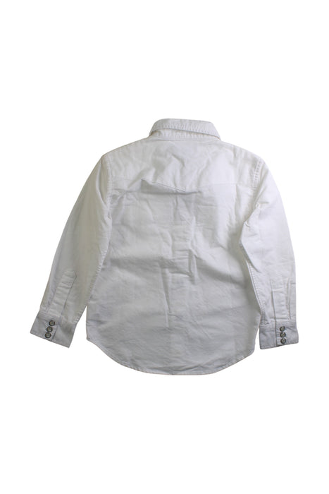 A White Long Sleeve Shirts from Polo Ralph Lauren in size 4T for boy. (Back View)