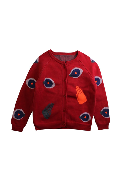 A Red Cardigans from jnby by JNBY in size 5T for neutral. (Front View)