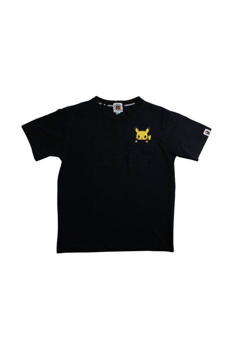 A Black Short Sleeve T Shirts from BAPE KIDS in size 7Y for neutral. (Front View)