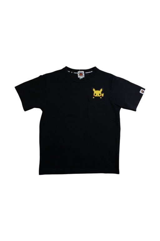 A Black Short Sleeve T Shirts from BAPE KIDS in size 7Y for neutral. (Front View)