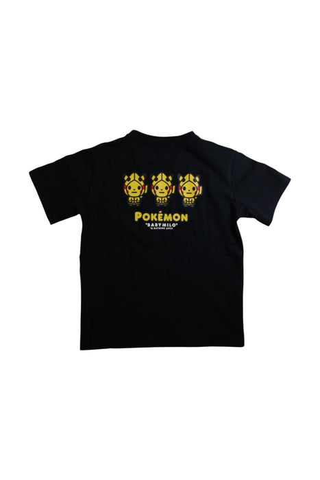 A Black Short Sleeve T Shirts from BAPE KIDS in size 7Y for neutral. (Back View)