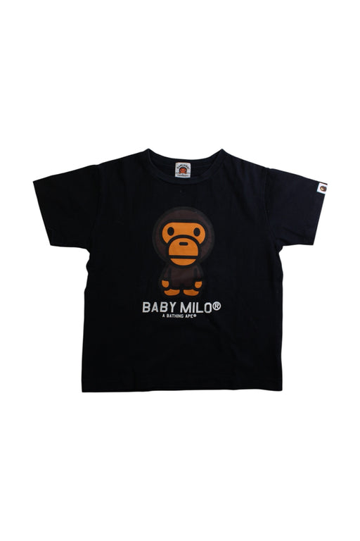 A Black Short Sleeve T Shirts from BAPE KIDS in size 7Y for neutral. (Front View)