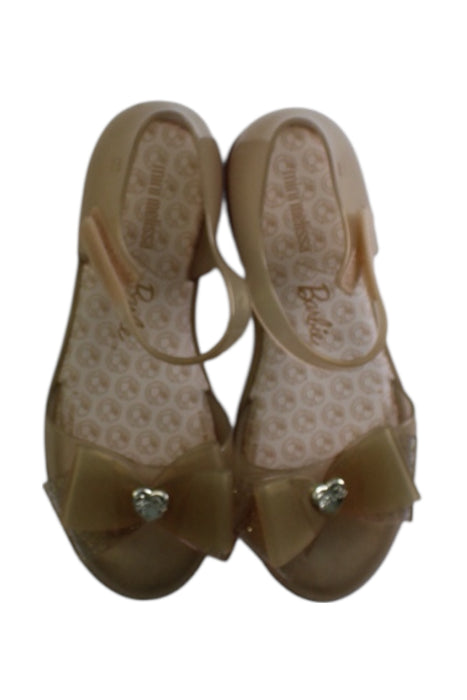 A Transparent Sandals from Mini Melissa in size 6T for girl. (Back View)