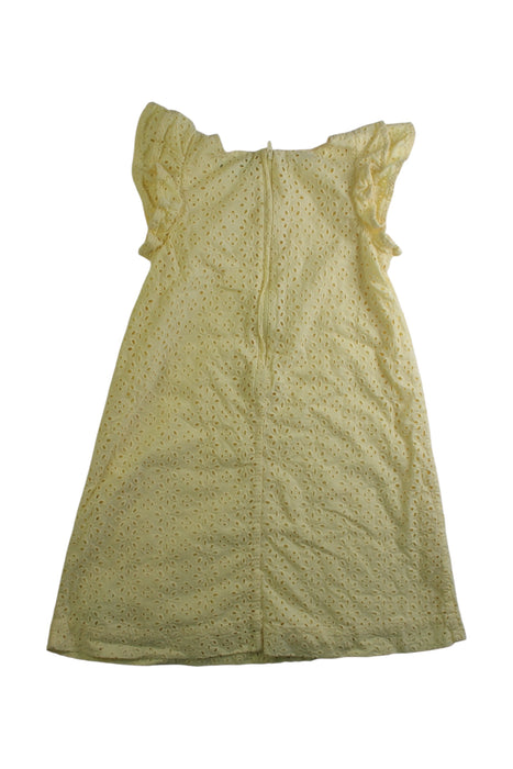 A Yellow Short Sleeve Dresses from Polo Ralph Lauren in size 6T for girl. (Back View)