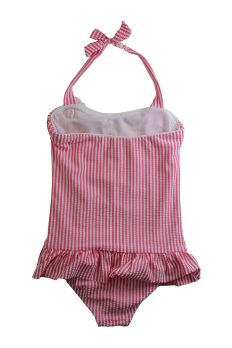 A Pink Swimsuits from Janie & Jack in size 6T for girl. (Back View)