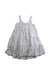 A White Sleeveless Dresses from Polo Ralph Lauren in size 6T for girl. (Back View)