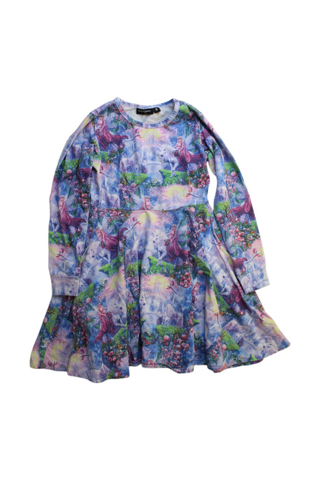A Multicolour Long Sleeve Dresses from Rock Your Kid in size 8Y for girl. (Front View)