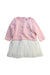 A Pink Dress Sets from Petit Bateau in size 12-18M for girl. (Front View)