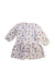 A White Long Sleeve Dresses from Petit Bateau in size 12-18M for girl. (Back View)