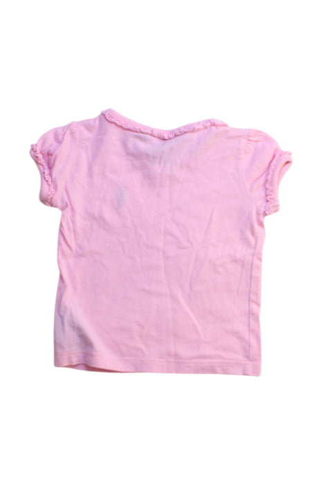A Pink Short Sleeve Tops from Ralph Lauren in size 6-12M for girl. (Back View)
