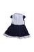 A Navy Short Sleeve Dresses from Ferrari in size 2T for girl. (Back View)