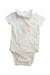 A White Short Sleeve Bodysuits from Chloe in size 6-12M for girl. (Front View)