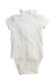 A White Short Sleeve Bodysuits from Chloe in size 6-12M for girl. (Back View)