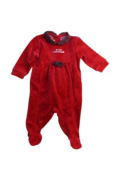 A Red Onesies from Chicco in size 0-3M for girl. (Front View)