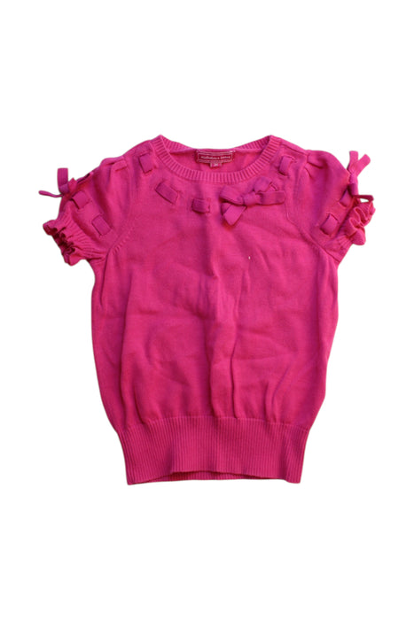 A Pink Short Sleeve Tops from Nicholas & Bears in size 2T for girl. (Front View)