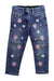 A Blue Jeans from Monnalisa in size 2T for girl. (Front View)