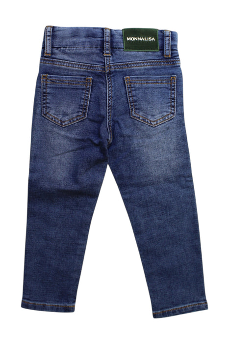 A Blue Jeans from Monnalisa in size 2T for girl. (Back View)