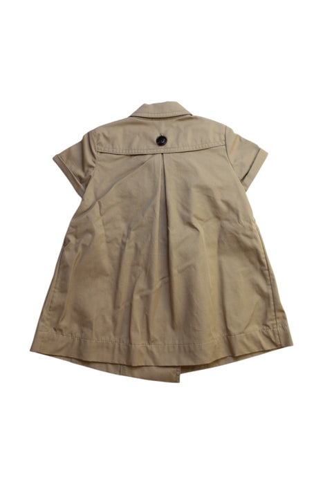 A Beige Coats from Burberry in size 3-6M for girl. (Back View)