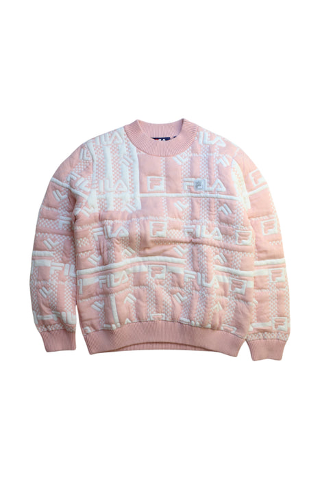 A Pink Crewneck Sweatshirts from Fila in size 14Y for girl. (Front View)