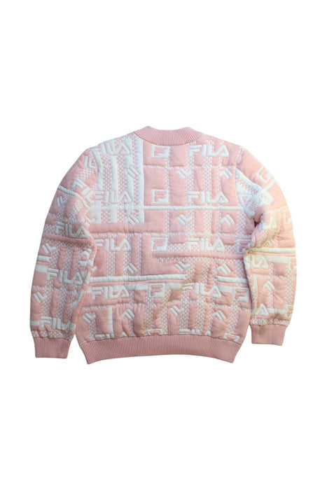 A Pink Crewneck Sweatshirts from Fila in size 14Y for girl. (Back View)