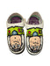 A Green Slip Ons from Adidas in size 7Y for neutral. (Front View)