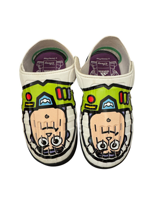 A Green Slip Ons from Adidas in size 7Y for neutral. (Front View)