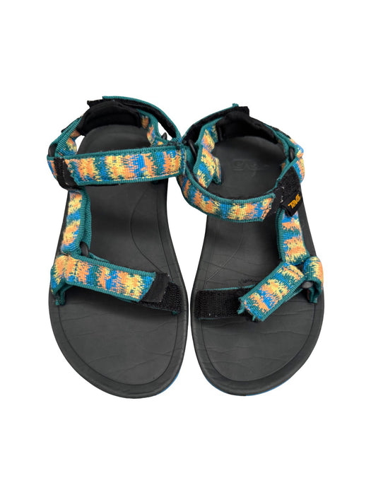A Black Sandals from Teva in size 7Y for neutral. (Front View)