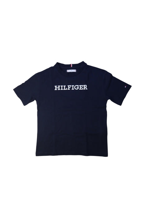 A Navy Short Sleeve T Shirts from Tommy Hilfiger in size 8Y for boy. (Front View)