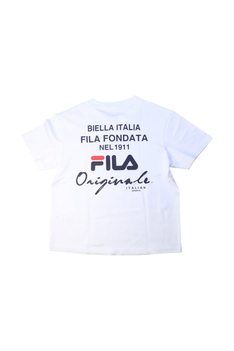 A White Short Sleeve T Shirts from Fila in size 7Y for boy. (Back View)