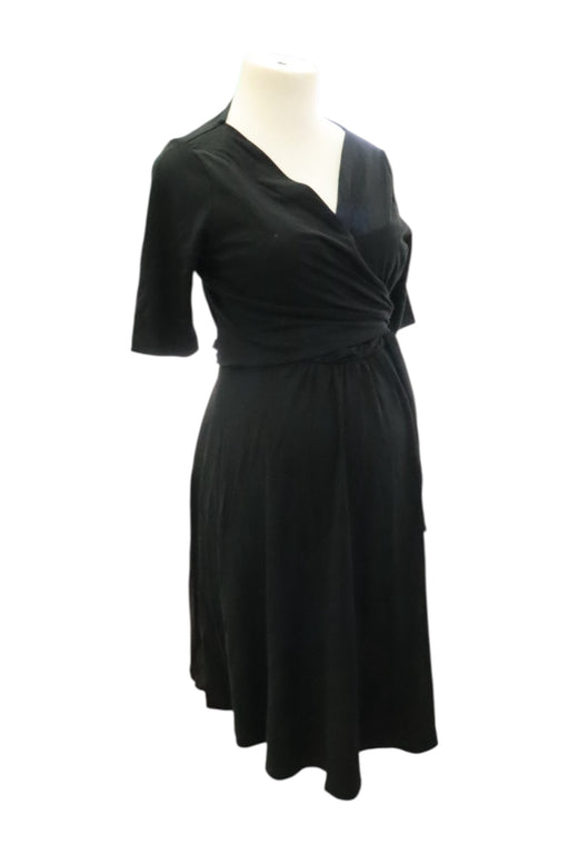 A Black Long Sleeve Dresses from Seraphine in size Maternity-M for maternity. (Front View)