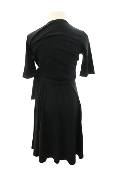A Black Long Sleeve Dresses from Seraphine in size Maternity-M for maternity. (Back View)