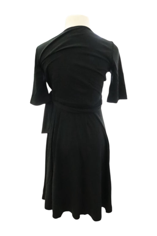 A Black Long Sleeve Dresses from Seraphine in size Maternity-M for maternity. (Back View)
