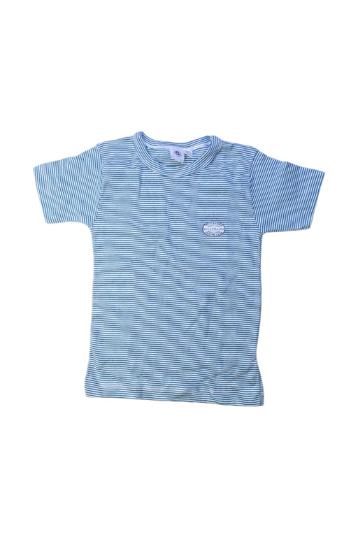 A Blue Short Sleeve T Shirts from Petit Bateau in size 6T for neutral. (Front View)