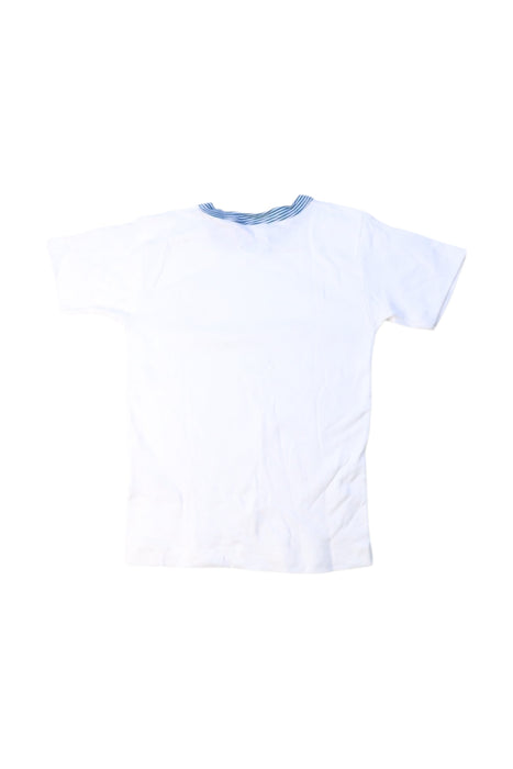 A White Short Sleeve T Shirts from Petit Bateau in size 6T for neutral. (Back View)