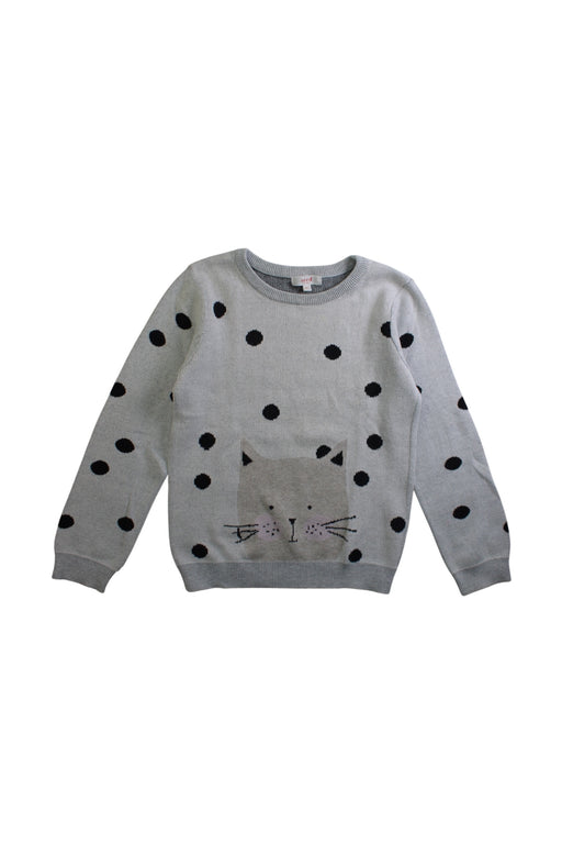 A Grey Crewneck Sweatshirts from Seed in size 6T for girl. (Front View)